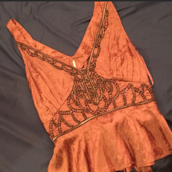 Free people antique pink peplum size 2 - Picture 2 of 5